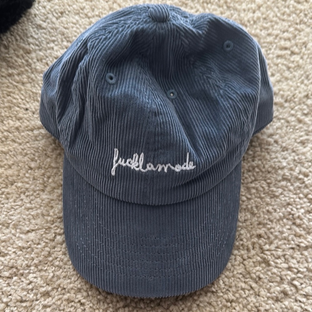 Blue Corduroy Cap